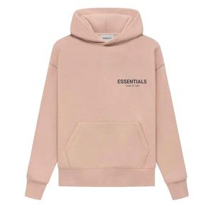 Fear of God Essentials Matte Blush Kids Hoodie Large